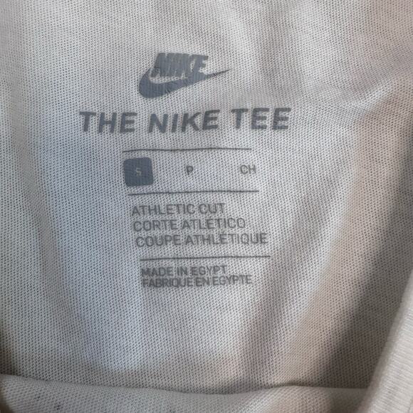 Nike Tee White Black Sportswear Cotton Tank Top Womens S Scoop Neck Athletic Cut - Picture 7 of 9